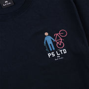Paul Smith P5 Ltd Bike T-Shirt Very Dark Navy - Parasol Store