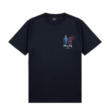 Paul Smith P5 Ltd Bike T-Shirt Very Dark Navy - Parasol Store