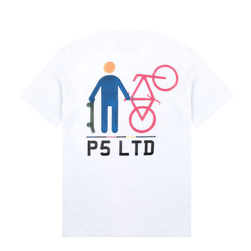 Paul Smith P5 Ltd Bike T-Shirt White - Parasol Store