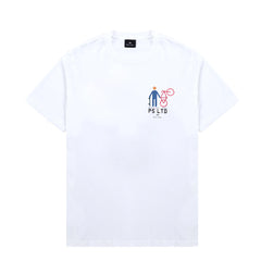 Paul Smith P5 Ltd Bike T-Shirt White - Parasol Store