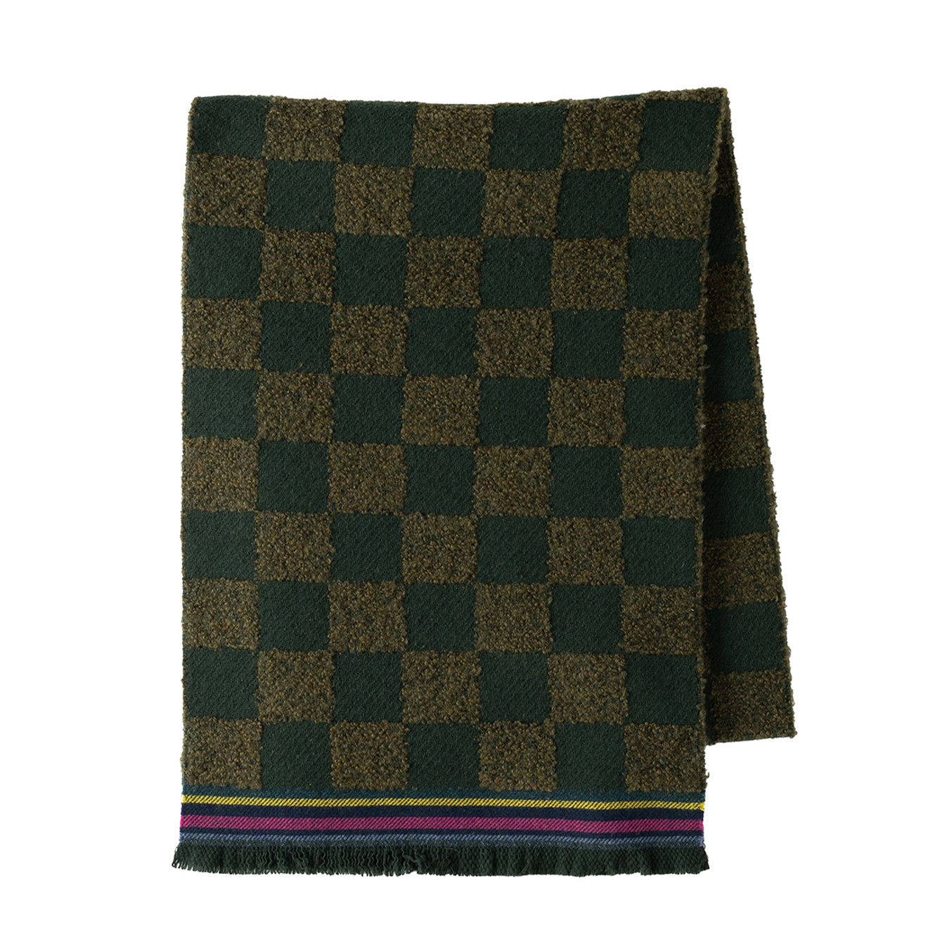 Paul Smith PS Scarf Checkerboard Khaki - Parasol Store