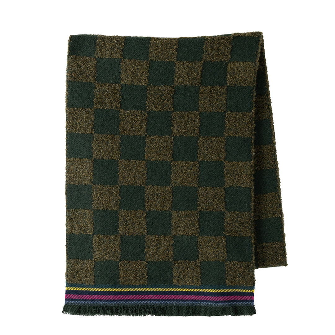 Paul Smith PS Scarf Checkerboard Khaki - Parasol Store