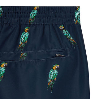 Paul Smith Parrots Print Swim Shorts Navy - Parasol Store