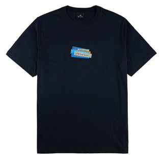 Paul Smith Printed T-Shirt Navy - Parasol Store