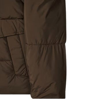 Paul Smith Recycled Polyester Hooded Puffer Jacket Brown - Parasol Store