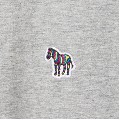 Paul Smith Reg Fit S/S Tshirt Zebra Grey Melange - Parasol Store