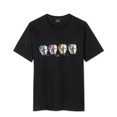 Paul Smith Reg Fit T Shirt Faces  Black - Parasol Store