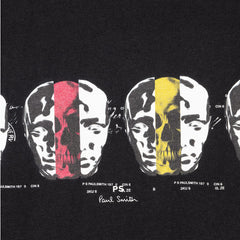 Paul Smith Reg Fit T Shirt Faces  Black - Parasol Store