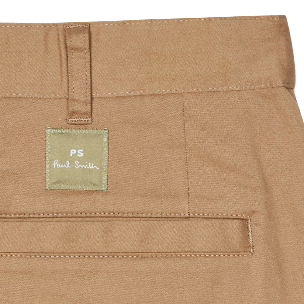 Paul Smith Relaxed-Fit Tan Stretch-Cotton Sateen Trousers Tan - Parasol Store