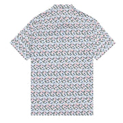 Paul Smith S/S Casual Fit Shirt Palm Detail White - Parasol Store