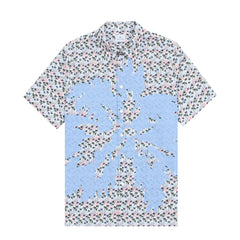Paul Smith S/S Casual Fit Shirt Palm Detail White - Parasol Store
