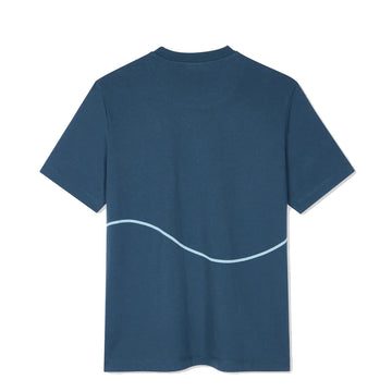 Paul Smith S/S Tshirt PS Happy Wave Inky Blue - Parasol Store