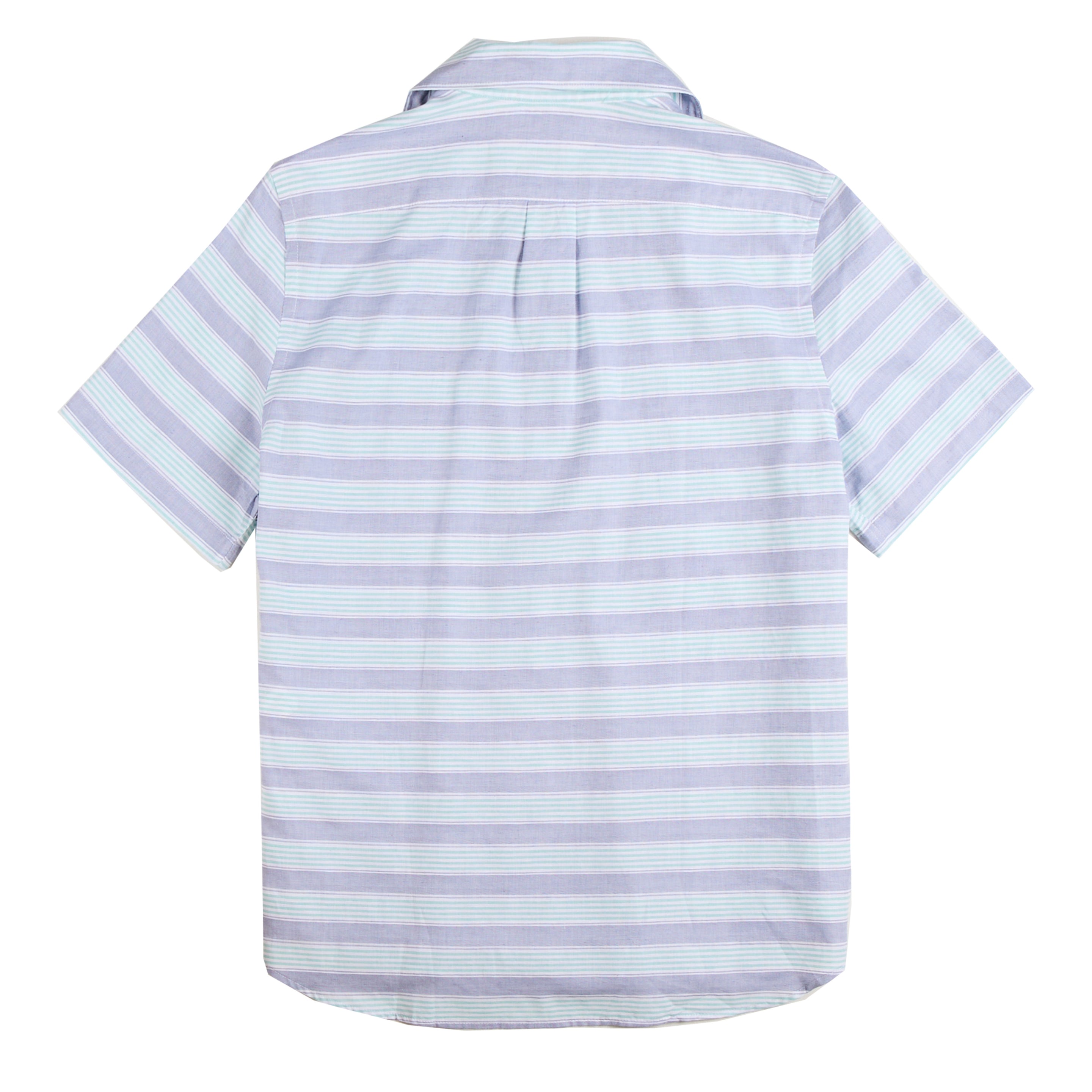 Paul Smith Short-Sleeve Shirt Striped Blue - Parasol Store
