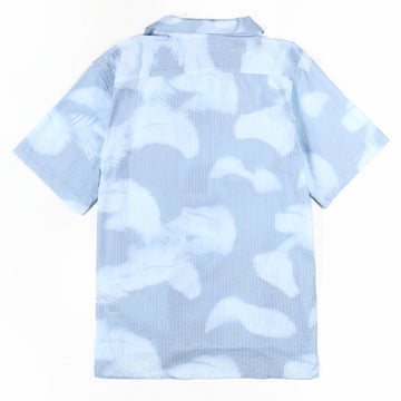 Paul Smith Palm Shadow Short-Sleeve Shirt Light Blue - Parasol Store
