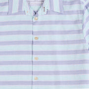 Paul Smith Short-Sleeve Shirt Striped Blue - Parasol Store