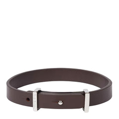 Paul Smith Signature Buckle Leather Bracelet Brown - Parasol Store