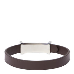 Paul Smith Signature Buckle Leather Bracelet Brown - Parasol Store