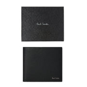 Paul Smith Signature Stripe Balloon Mount Fuji Interior Billfold Wallet Black - Parasol Store