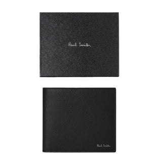 Paul Smith Signature Stripe Balloon Mount Fuji Interior Billfold Wallet Black - Parasol Store