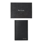 Paul Smith Signature Stripe Balloon Mount Fuji Interior Credit Card Wallet Black - Parasol Store