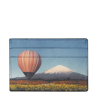 Paul Smith Signature Stripe Balloon Mount Fuji Print Card Holder Black - Parasol Store
