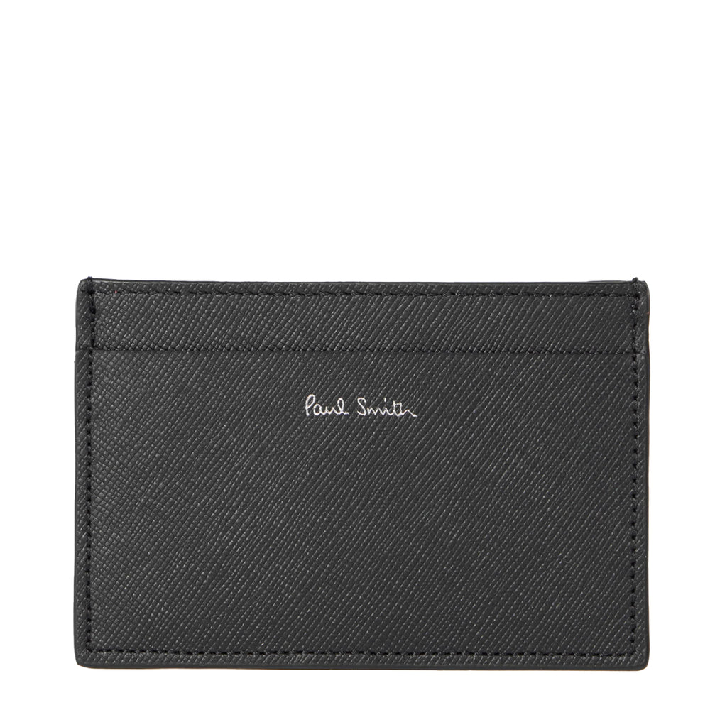 Paul Smith Signature Stripe Balloon Mount Fuji Print Card Holder Black - Parasol Store
