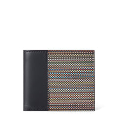 Paul Smith Signature Stripe Coated Canvas Billfold Wallet Black - Parasol Store