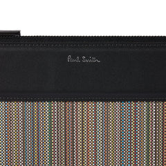 Paul Smith Signature Stripe Coated Canvas Document Case Multicolour - Parasol Store