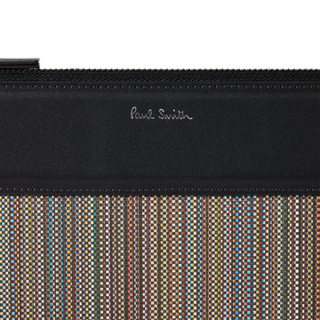 Paul Smith Signature Stripe Coated Canvas Document Case Multicolour