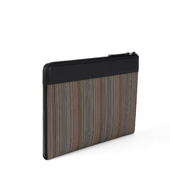 Paul Smith Signature Stripe Coated Canvas Document Case Multicolour - Parasol Store