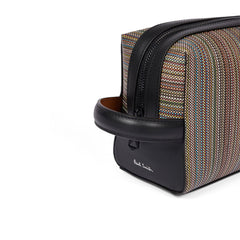 Paul Smith Signature Stripe Coated Canvas Wash Bag Multicolour - Parasol Store