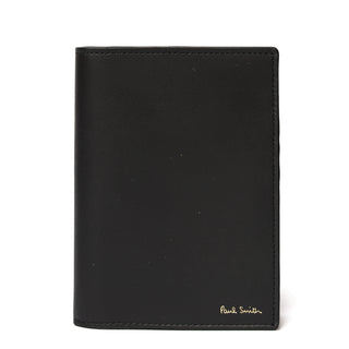 Paul Smith Signature Stripe Passport Cover Black - Parasol Store