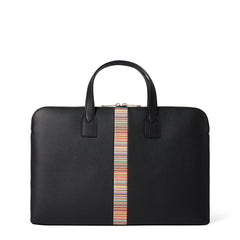 Paul Smith Signature Stripe Slim Folio Black - Parasol Store