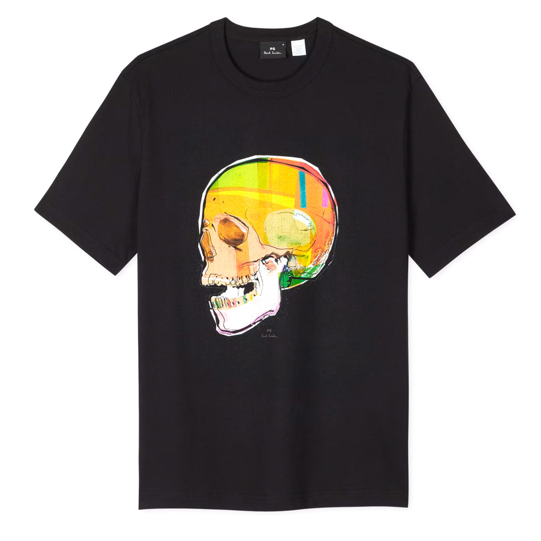 Paul Smith Skull Sketch Print T-Shirt Black - Parasol Store