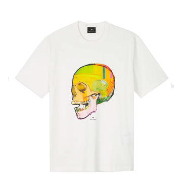 Paul Smith Skull Sketch Print T-Shirt White - Parasol Store