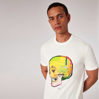 Paul Smith Skull Sketch Print T-Shirt White - Parasol Store