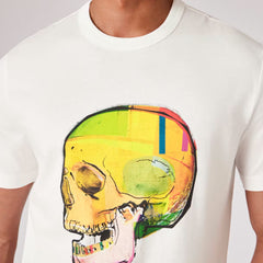 Paul Smith Skull Sketch Print T-Shirt White - Parasol Store