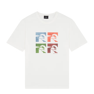 Paul Smith Slim-Fit White 'Spray Cans' Print T-Shirt White - Parasol Store