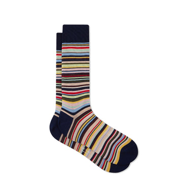 Paul Smith Sock Farley Stripe Navy - Parasol Store