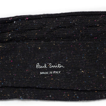 Paul Smith Sock Henry Neps Cable Black - Parasol Store