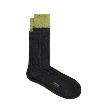 Paul Smith Sock Henry Neps Cable Black - Parasol Store