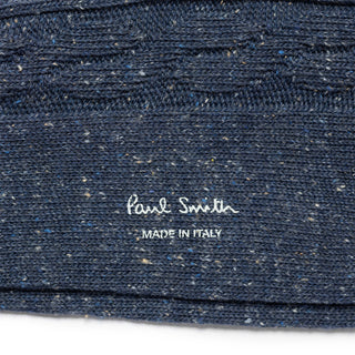 Paul Smith Sock Henry Neps Cable Navy - Parasol Store