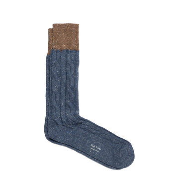 Paul Smith Sock Henry Neps Cable Navy - Parasol Store