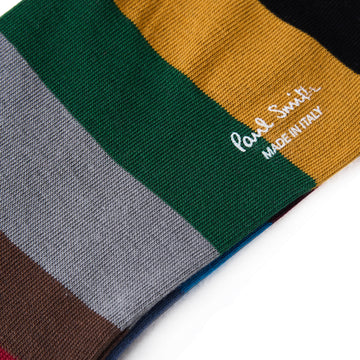 Paul Smith Sock Jonathan Stripe Black - Parasol Store
