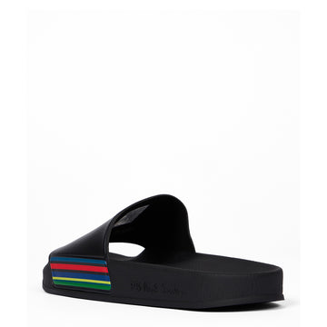 Paul Smith Sports Stripe Zed Slides Black