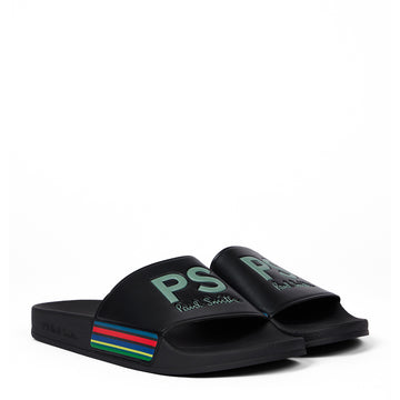 Paul Smith Sports Stripe Zed Slides Black