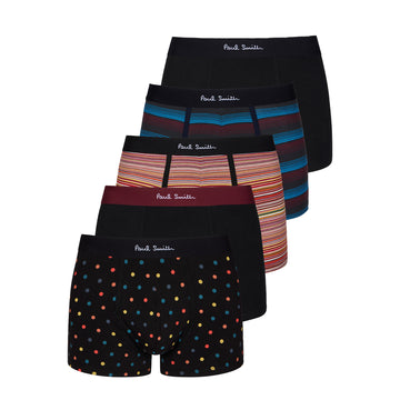 Paul Smith Spot and Stripe Mix Boxer Briefs 5 Pack Multicolour