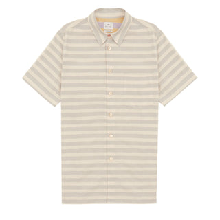 Paul Smith Stripe Cotton-Linen Shirt Light Blue - Parasol Store