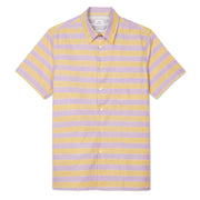 Paul Smith Stripe Cotton-Linen Shirt Purple and Yellow - Parasol Store
