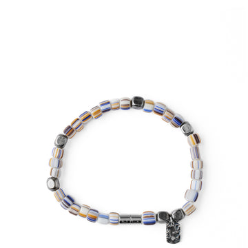Paul Smith Striped Bead Bracelet White